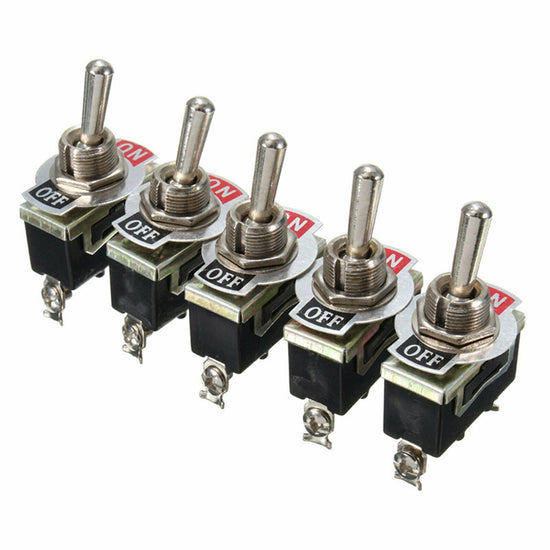 5x Toggle S Witch 12V ON OFF Car Flick Dash Light Marine 12 Volt Switches Boat
